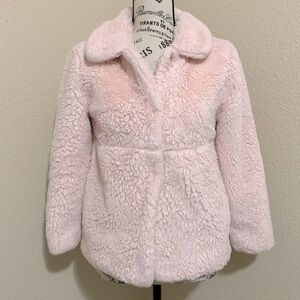 ME JANE Blush Pink Faux Fur Coat Jacket